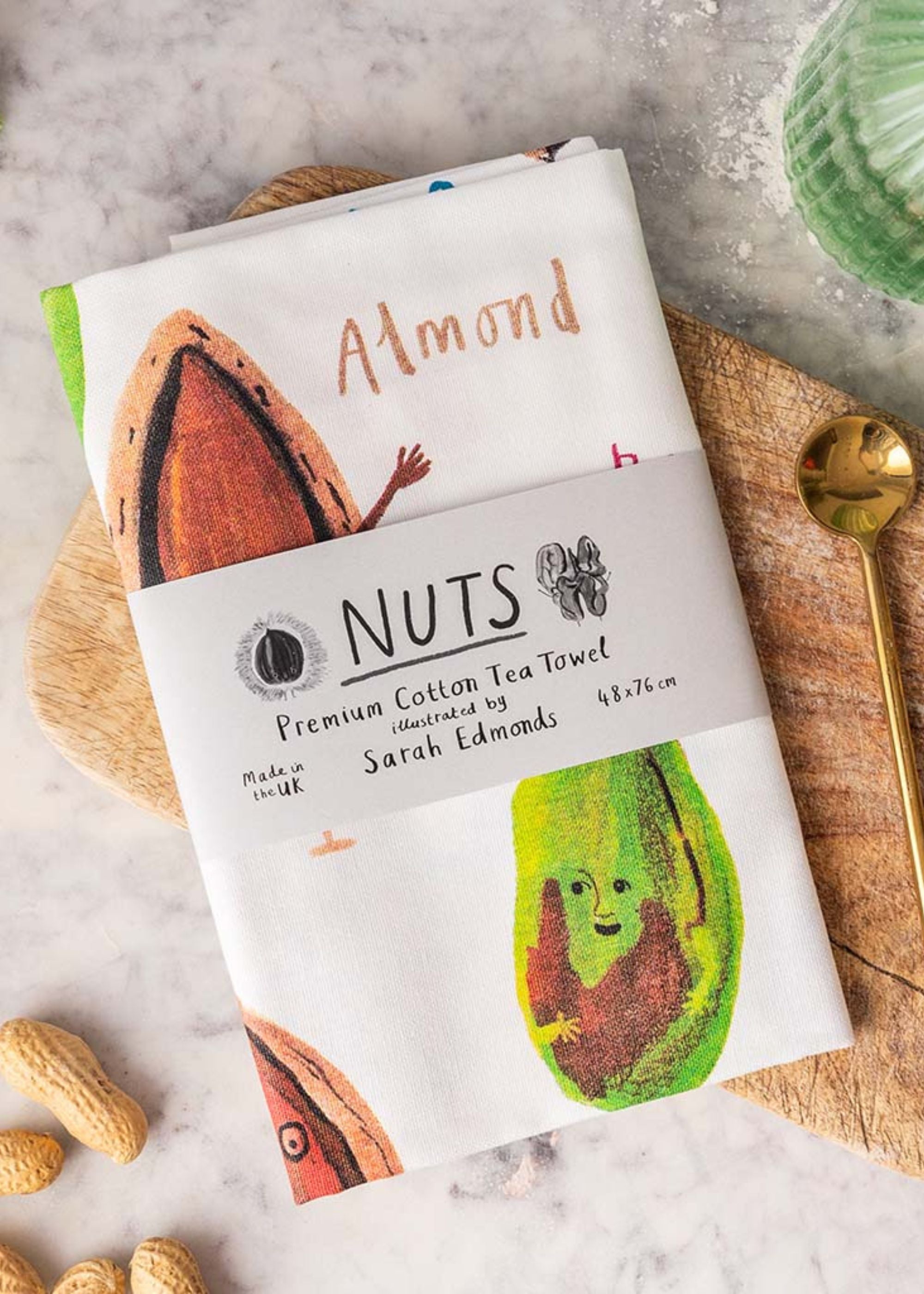 Nuts Tea Towel