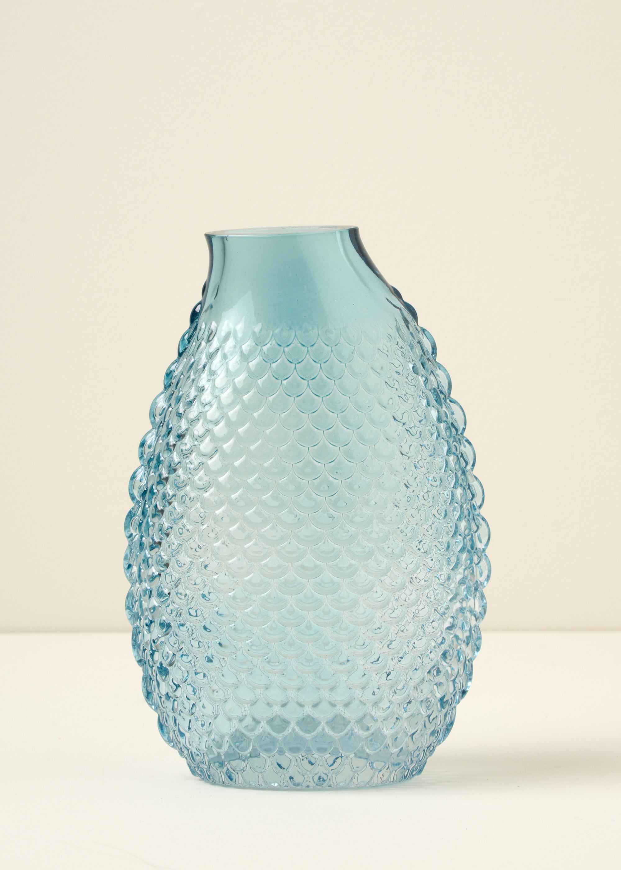 TRULY LIFESTYLE LIGHT BLUE BOBBLE VASE FROM THE SIDE
