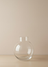 TRULY LIFESTYLE CLEAR GLASS ROUND VASE