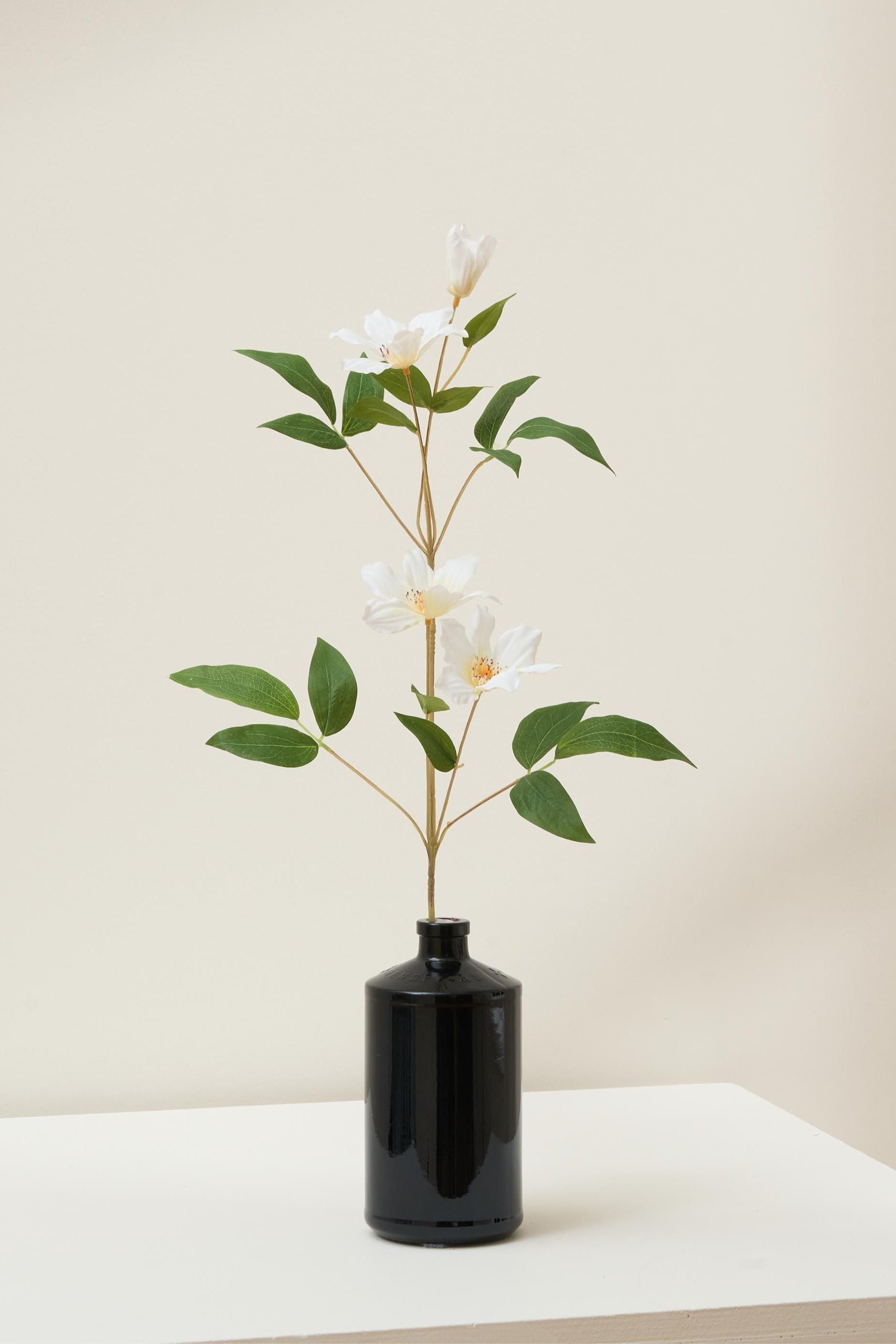 Faux White Florida Clematis Stem
