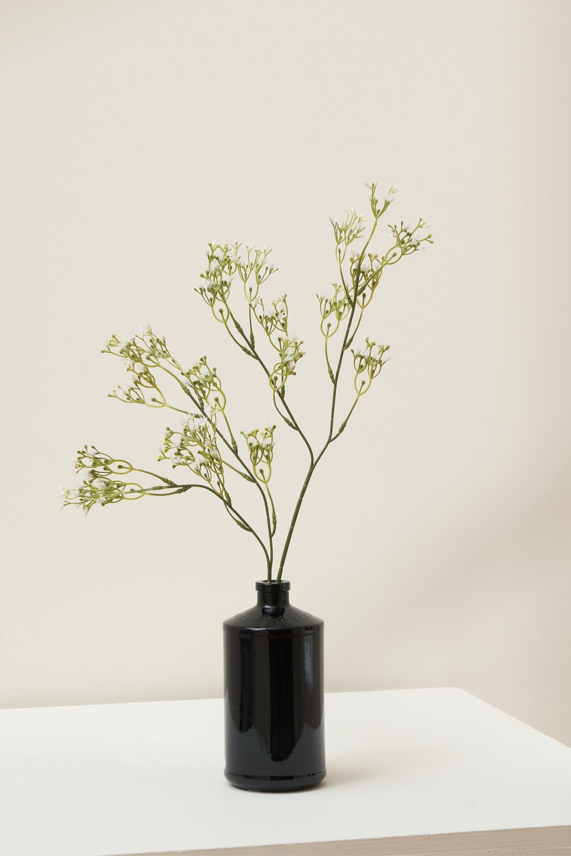 Faux White Wildflower Spray
