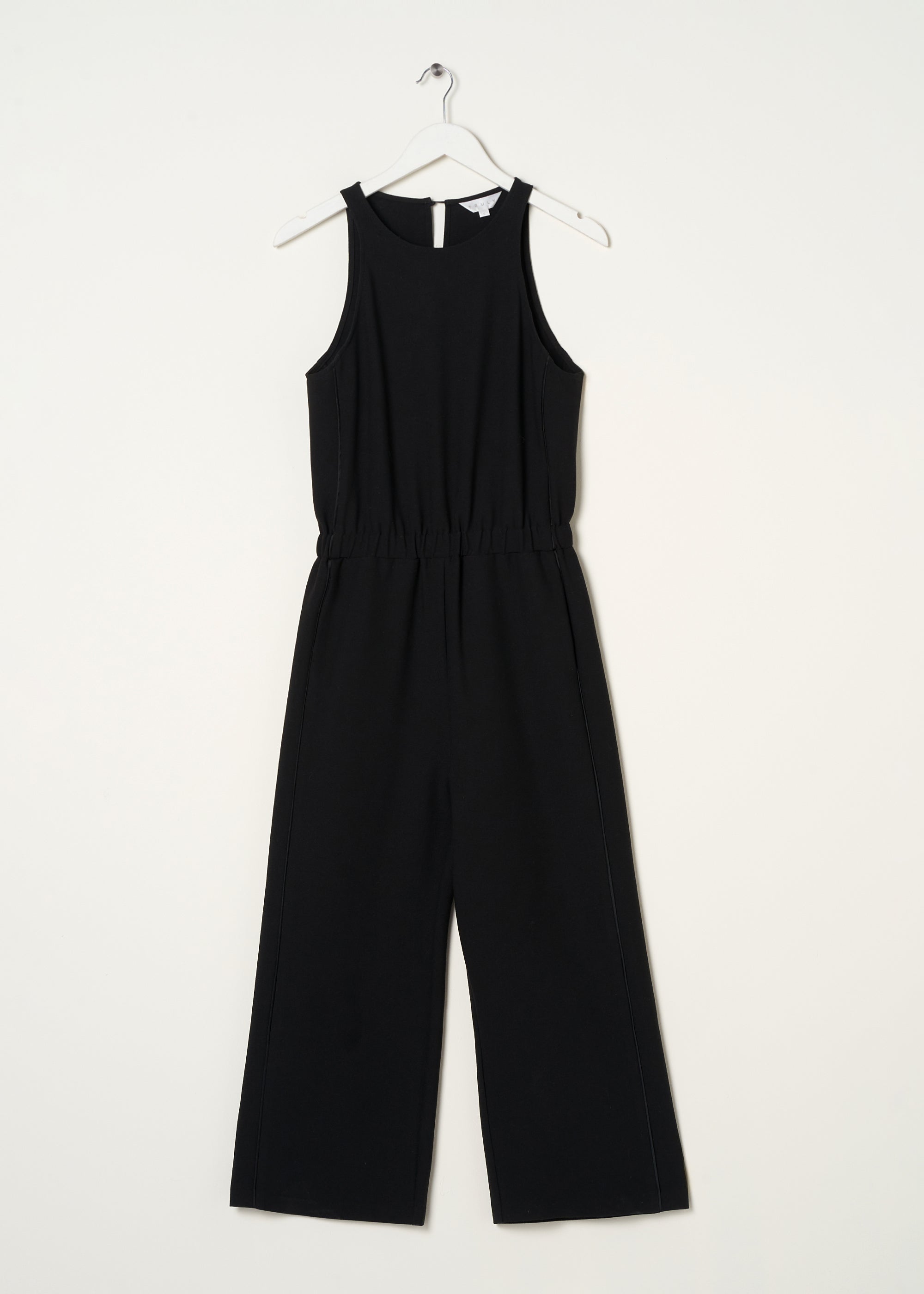 Black Round Neck Jumpsuit