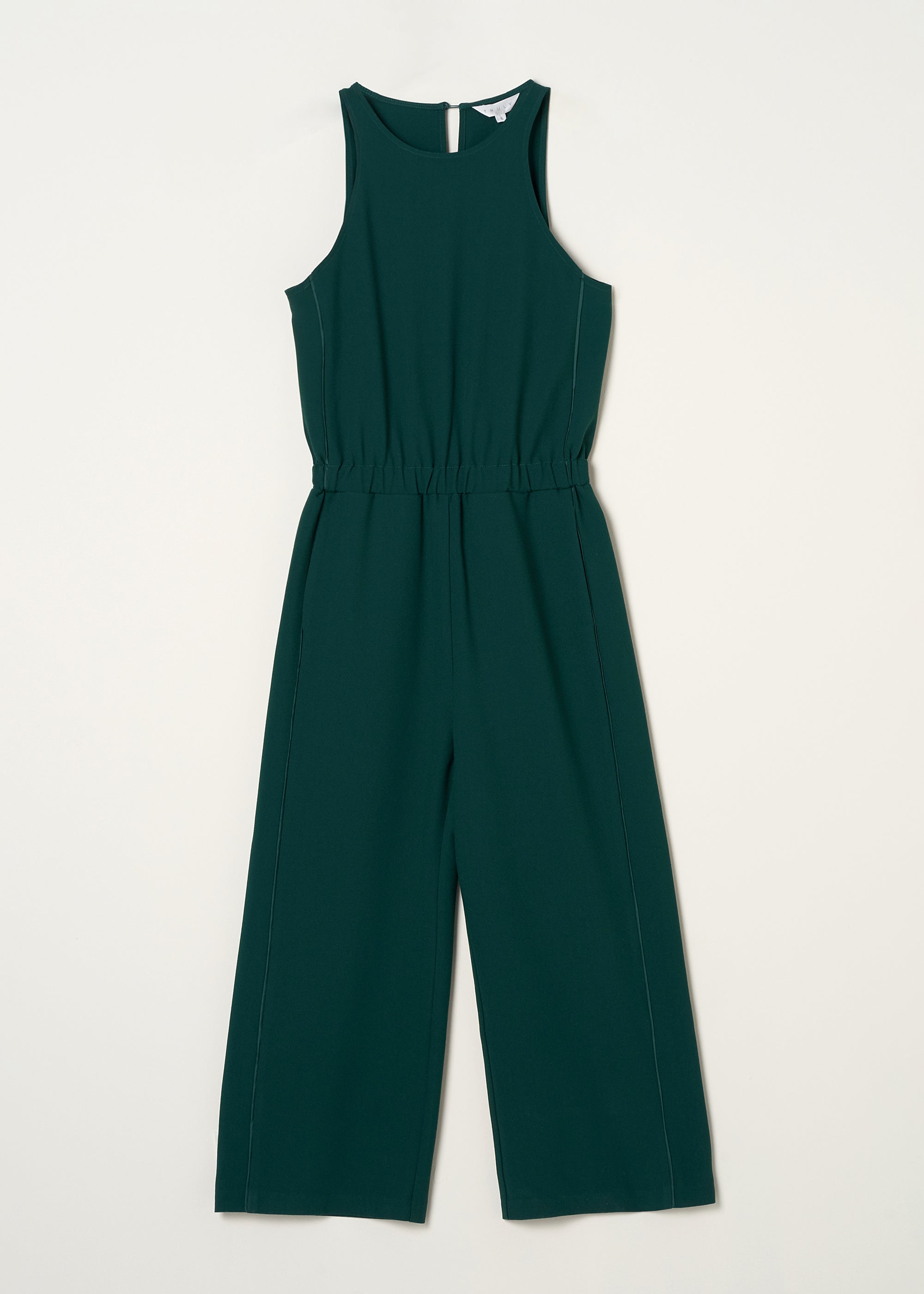 Teal Round Neck Jumpsuit