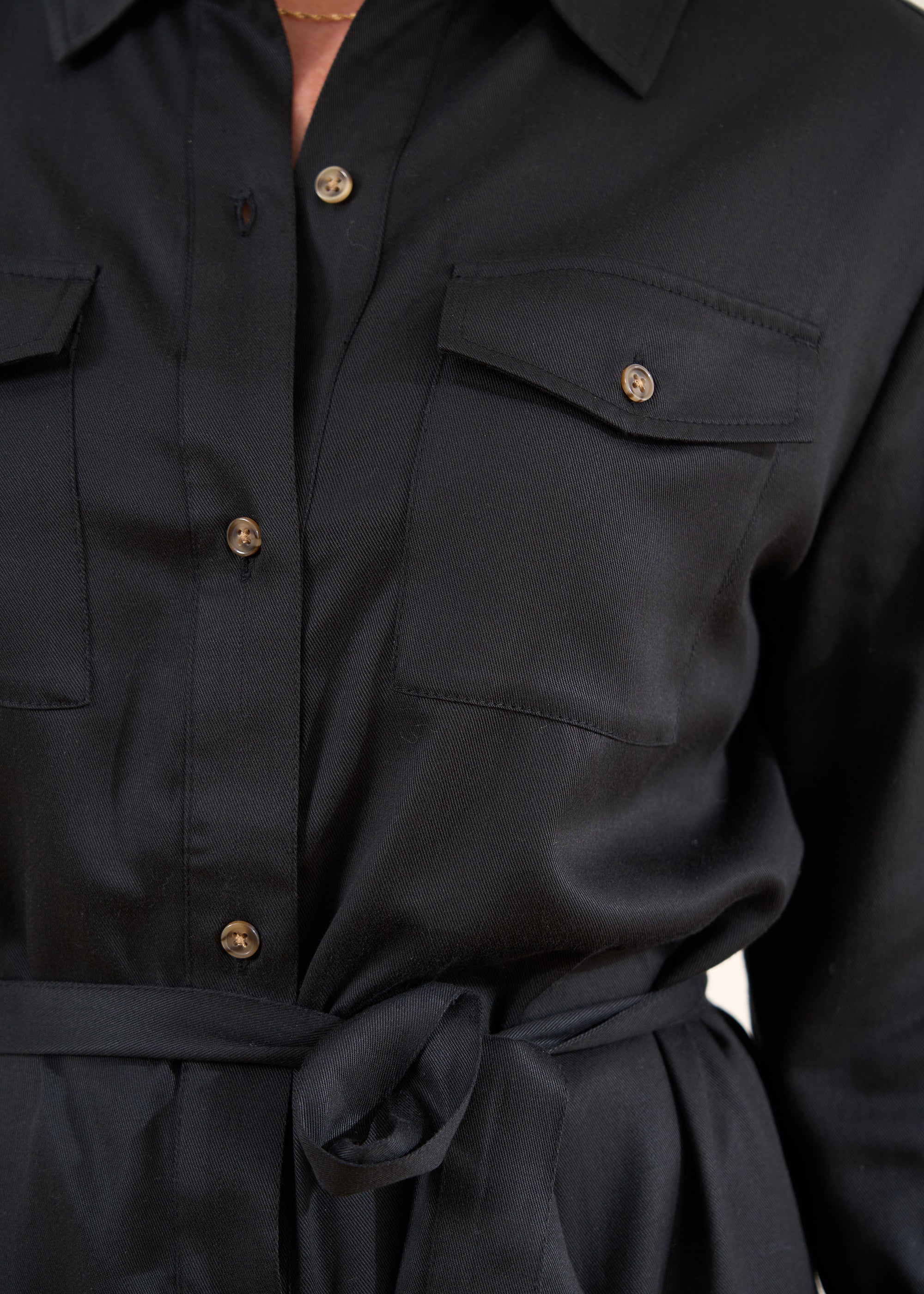 Black Shirt Dress