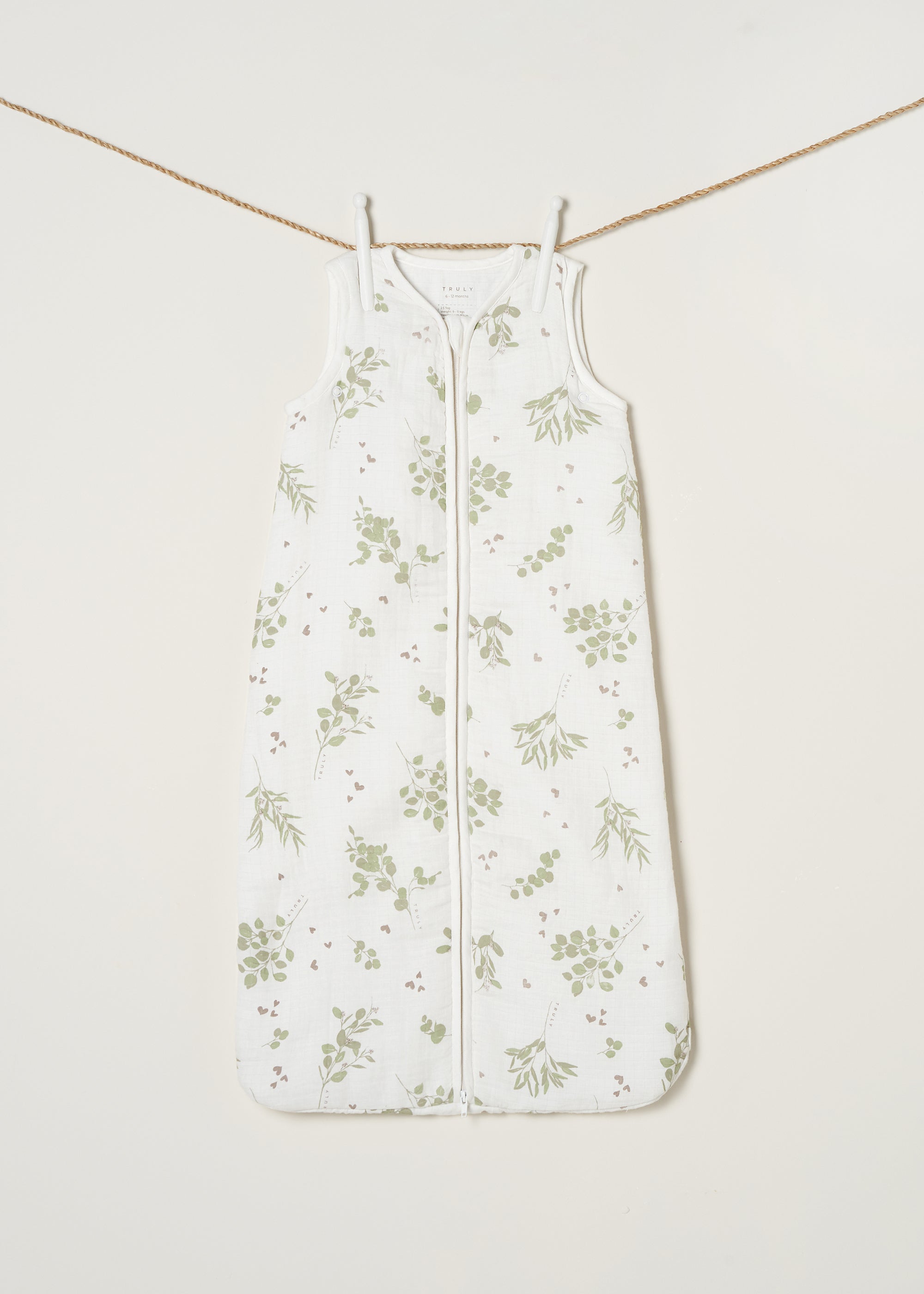 Eucalyptus Print 1 TOG Baby Sleep Bag