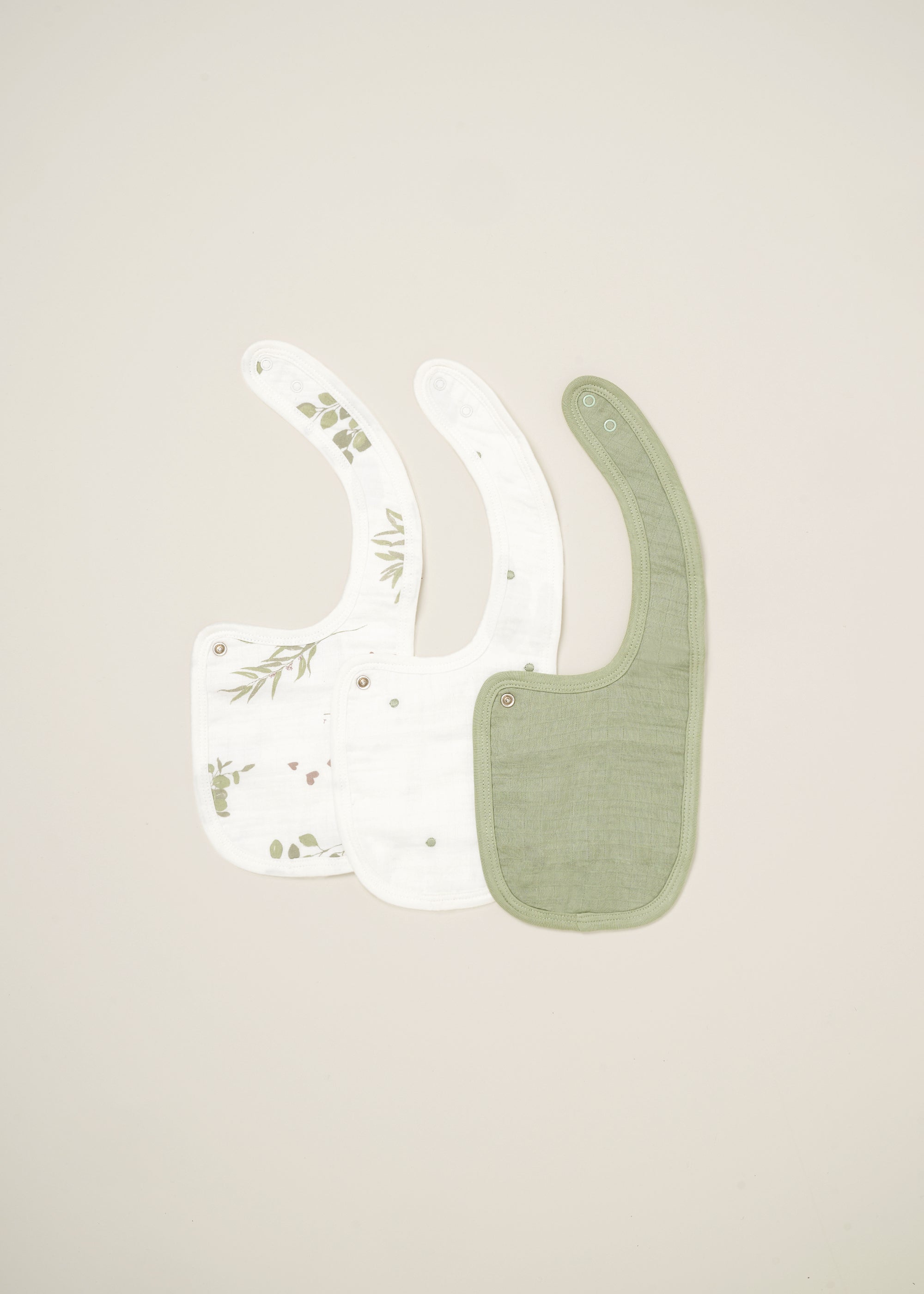 Truly Lifestyle Set of Three Cotton Baby Bibs