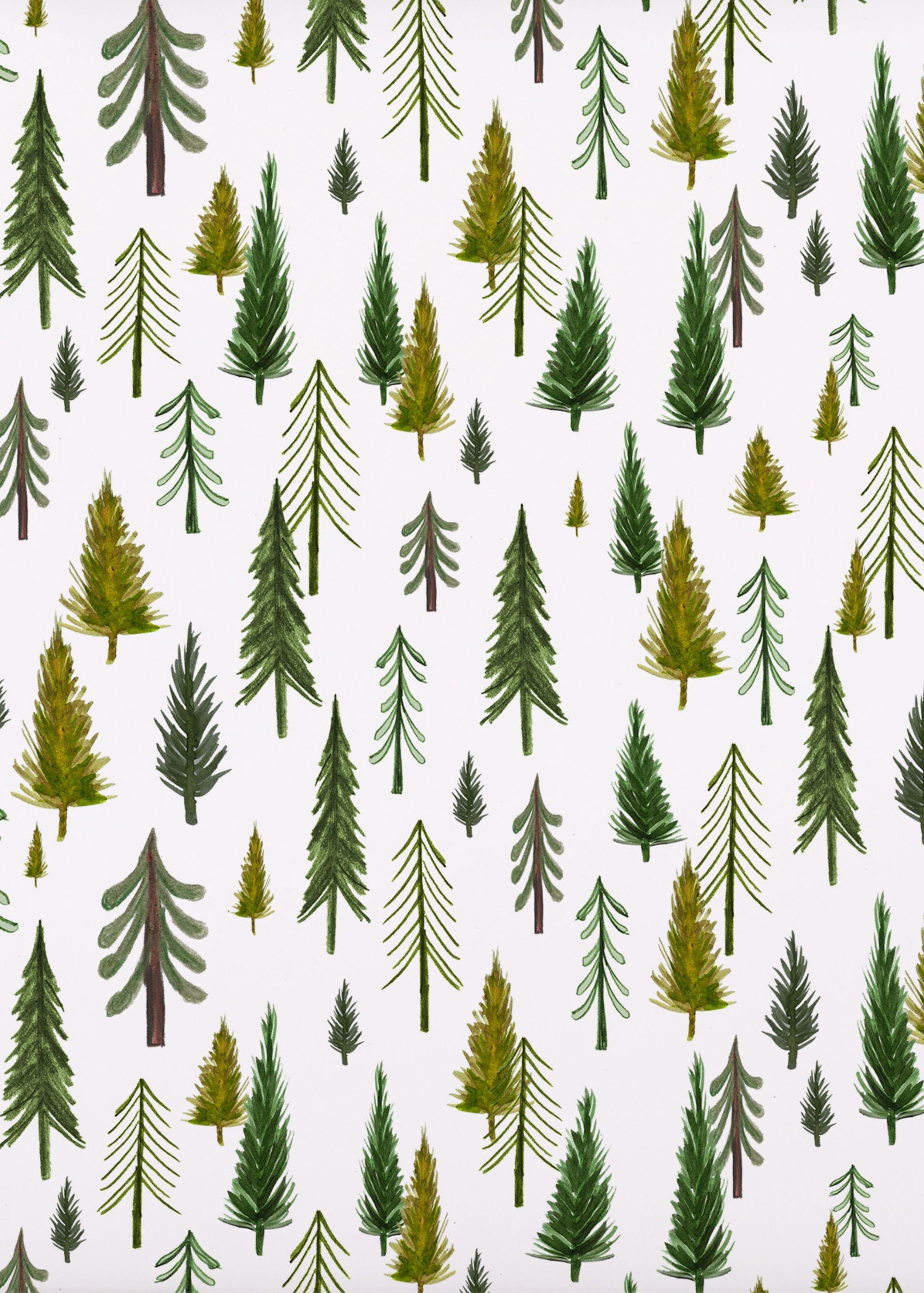 TRULY LIFESTYLE GREEN FOREST CHRISTMAS WRAPPING PAPER