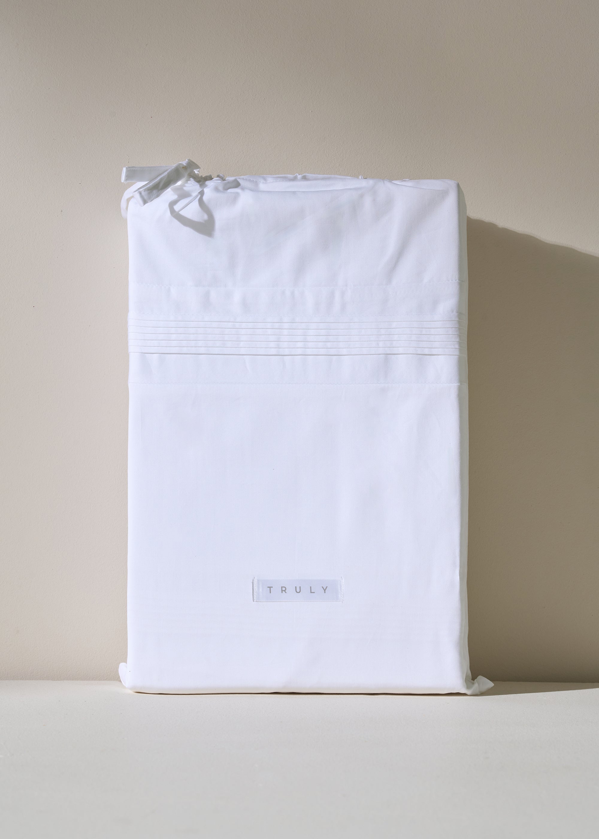 White Micro Pleat Cotton Duvet Cover