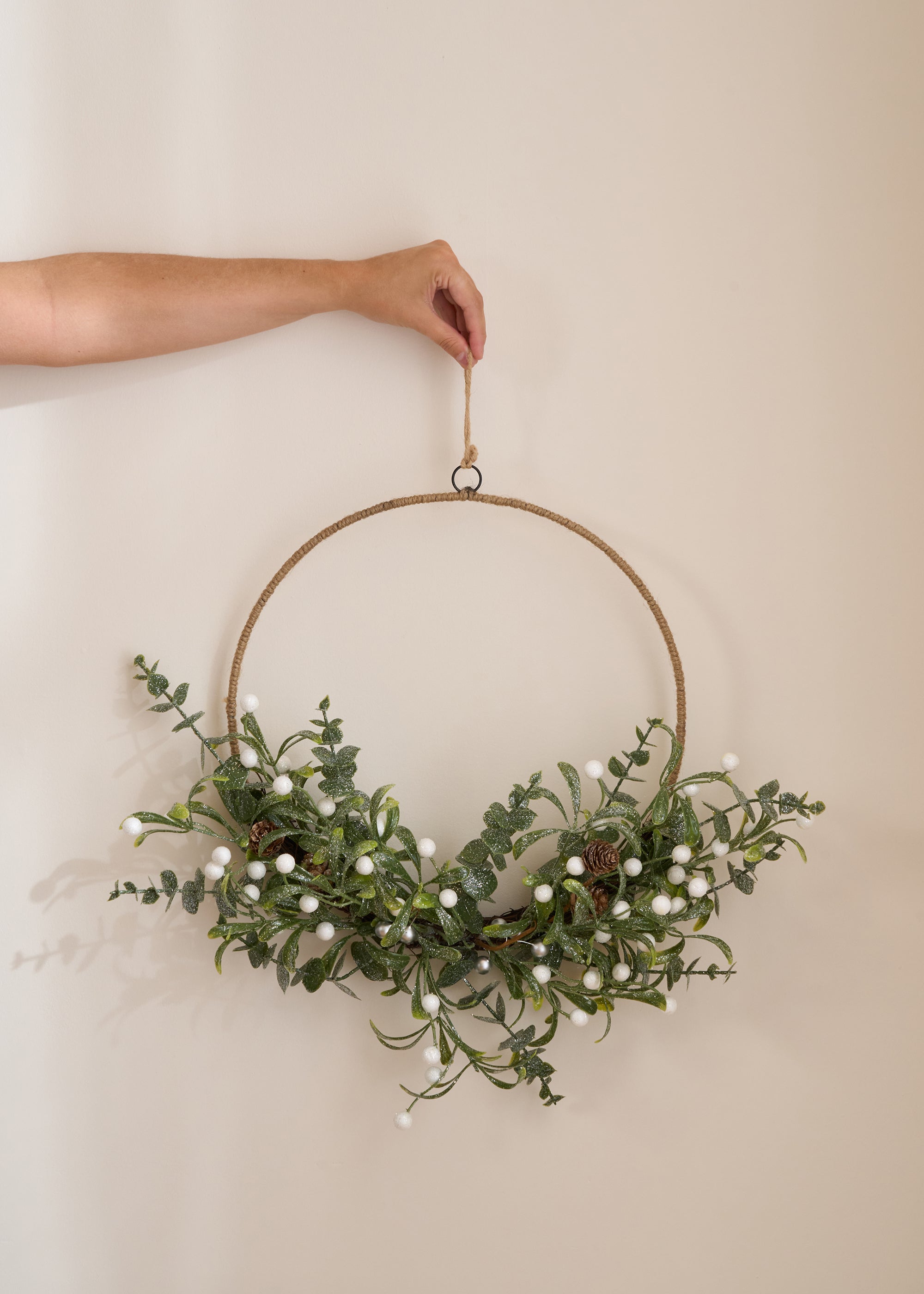 Christmas Half Eucalyptus Wreath