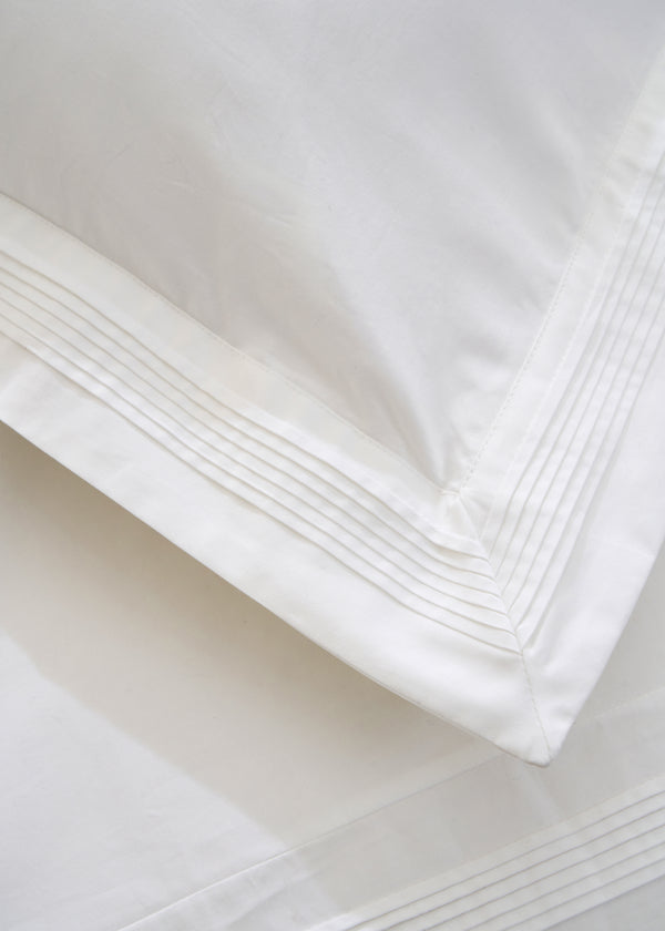 White Micro Pleat Cotton Oxford Pillowcases