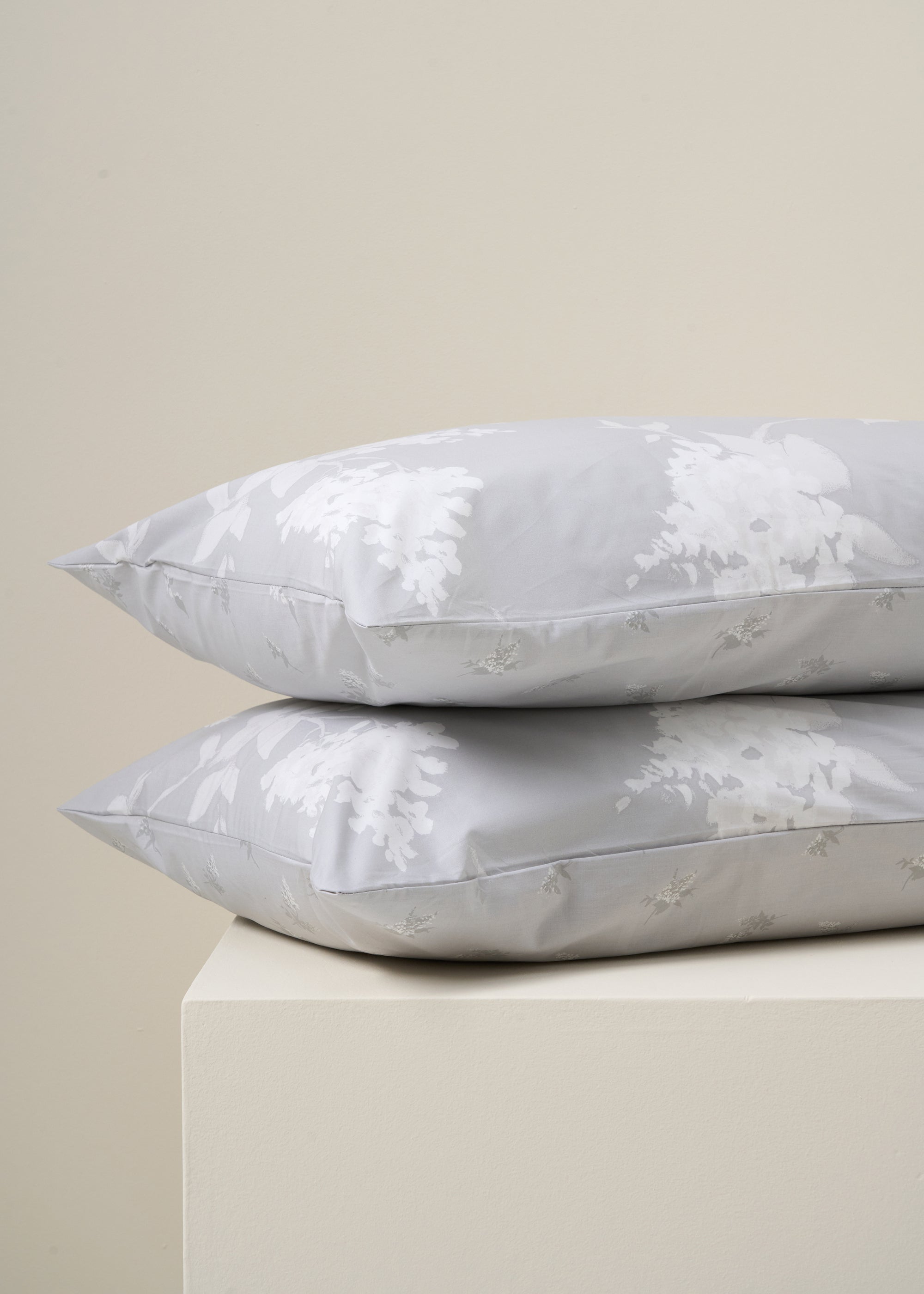 Truly Lifestyle Grey Floral Pillowcase