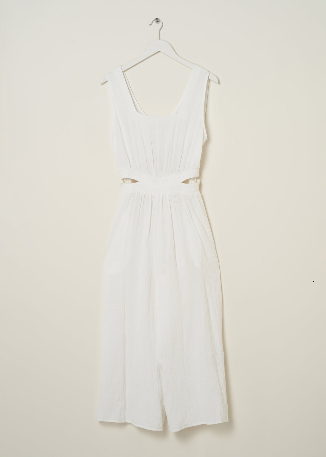 TRULY LIFESTYLE WOMENS WHITE CHEESECLOTH JUMPSUIT ON HANGER