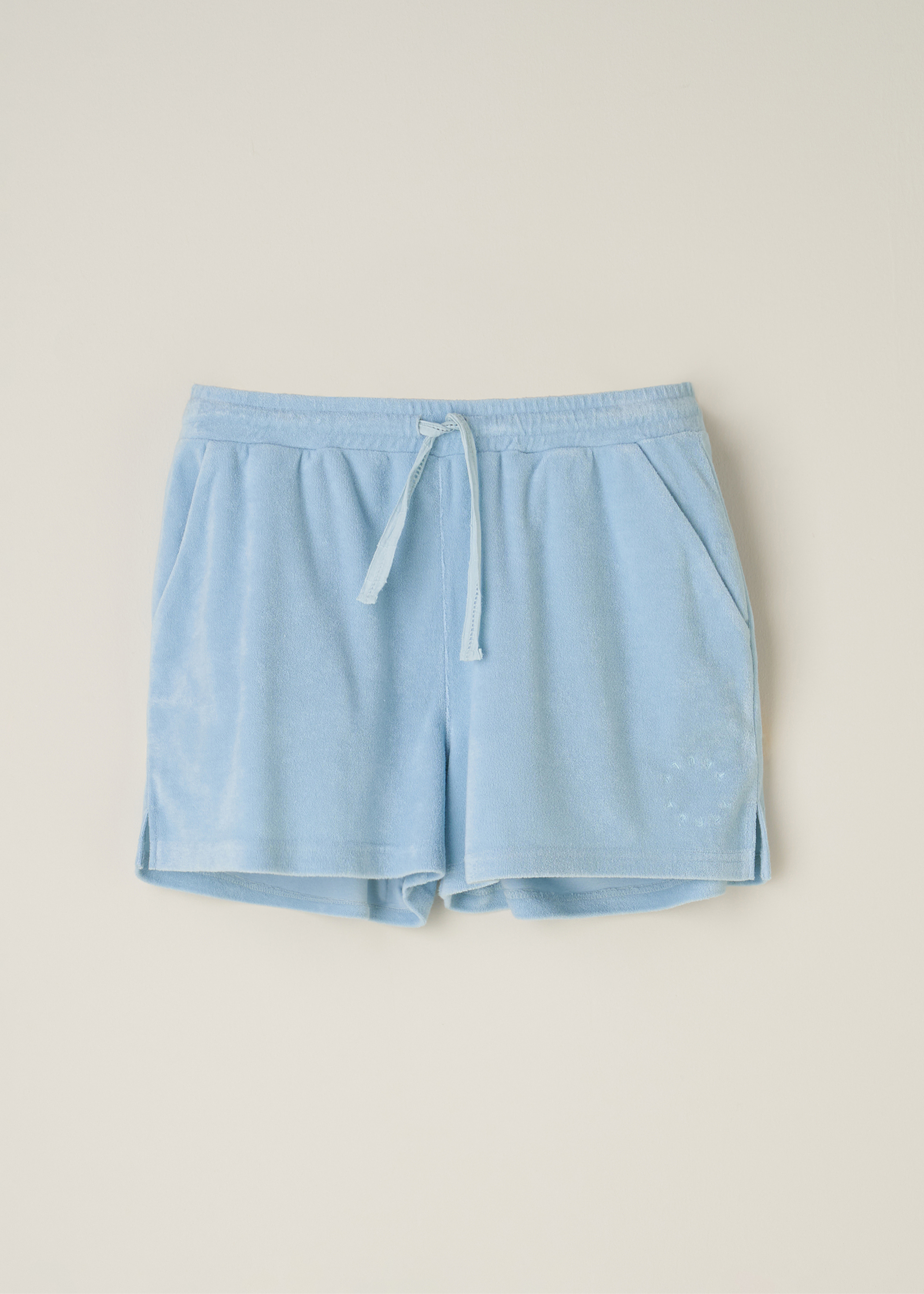 Womens Light Blue Terry Shorts | Truly Lifestyle
