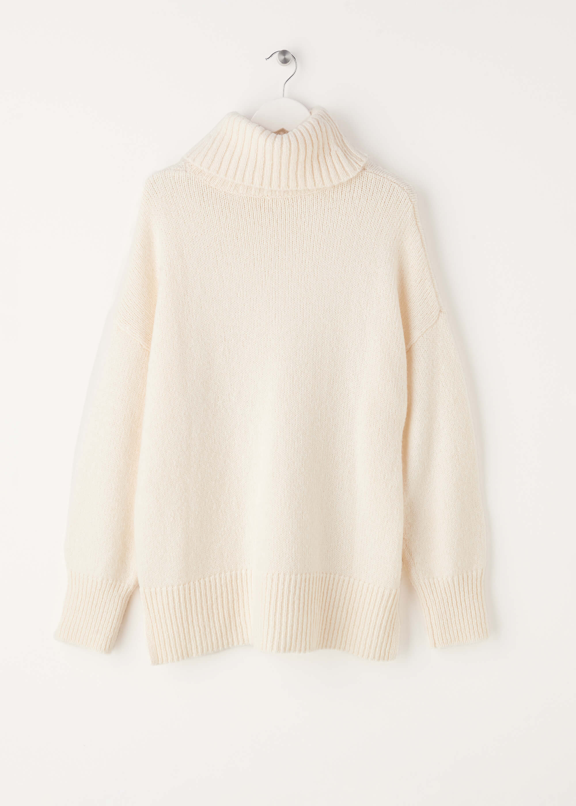 Truly Lifestyle Womens Cream Roll Neck Jumper On Hanger | Truly Lifestyle