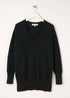 Womens Black V Neck Cashmere Jumper On Hanger | Truly Lifestyle