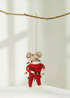 Truly Lifestyle Red Christmas Mouse with lights and glasses