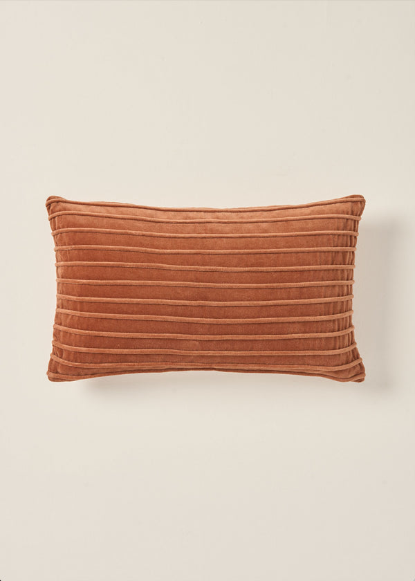 Truly Lifestyle Orange Rectangle Velvet Cushion