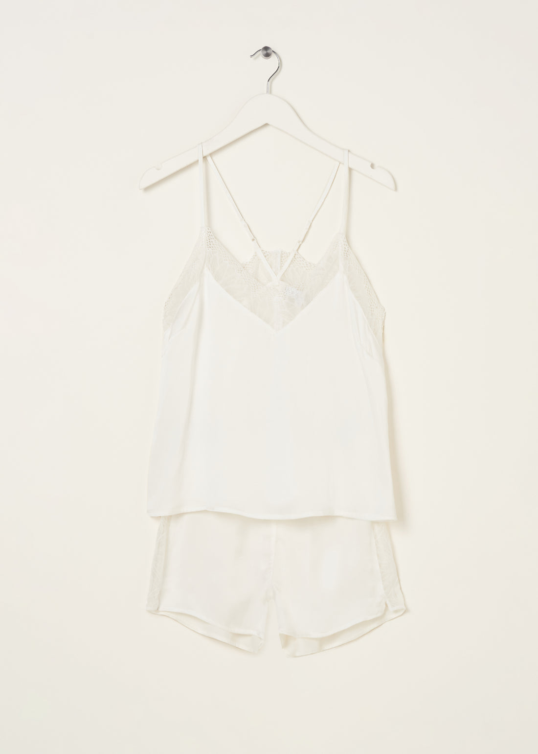 Truly Lifestyle White Silk Pyjamas.On Hanger