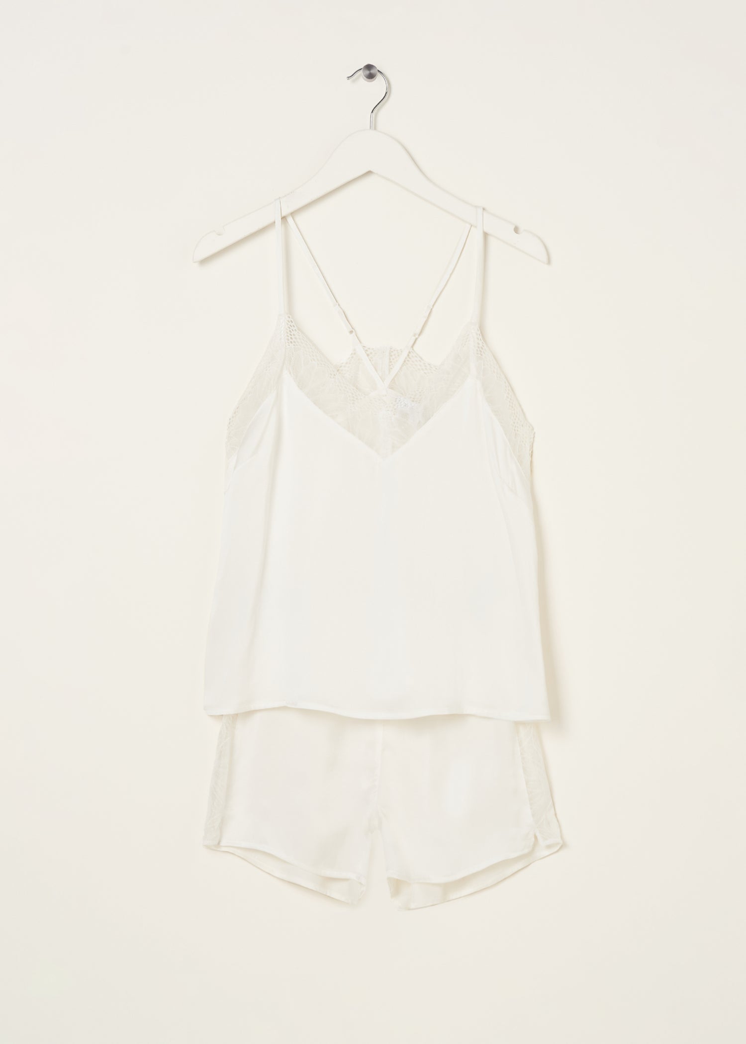 Truly Lifestyle White Silk Pyjamas.On Hanger