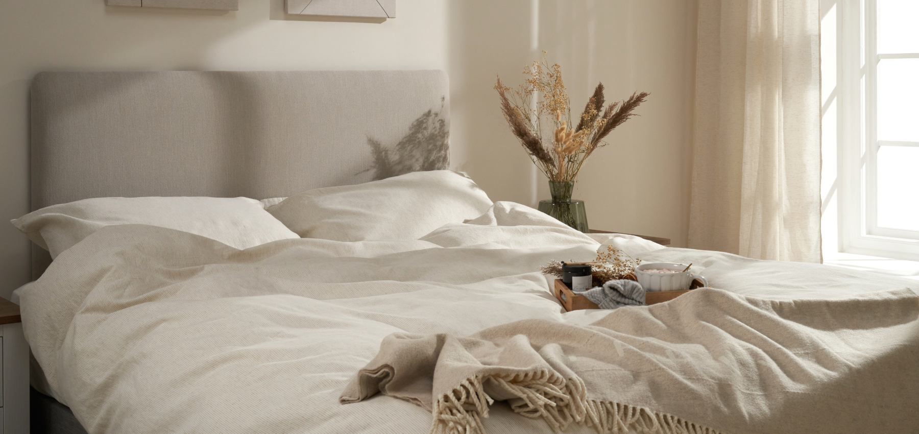 TRULY LIFESTYLE LUXURY LINEN STRIPED BEDDING