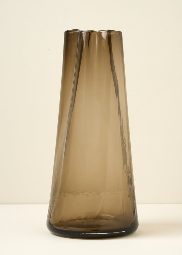 TRULY LIFESTYLE BROWN SCALLOPED VASE