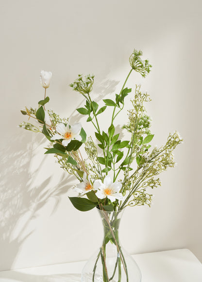Faux White Florida Clematis Stem