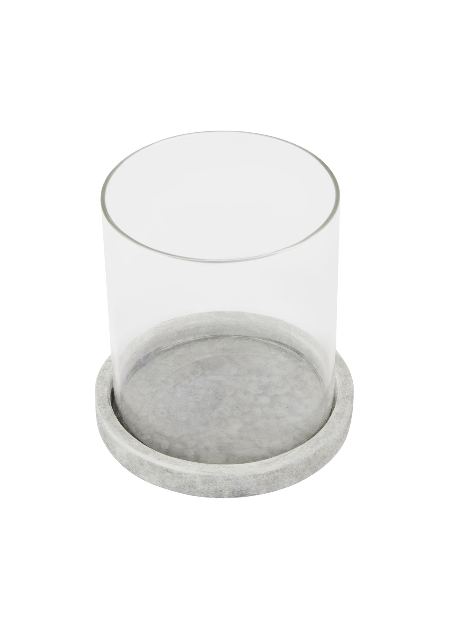 TRULY LARGE STONE GLASS HURRICANE LANTERN PACK SHOT