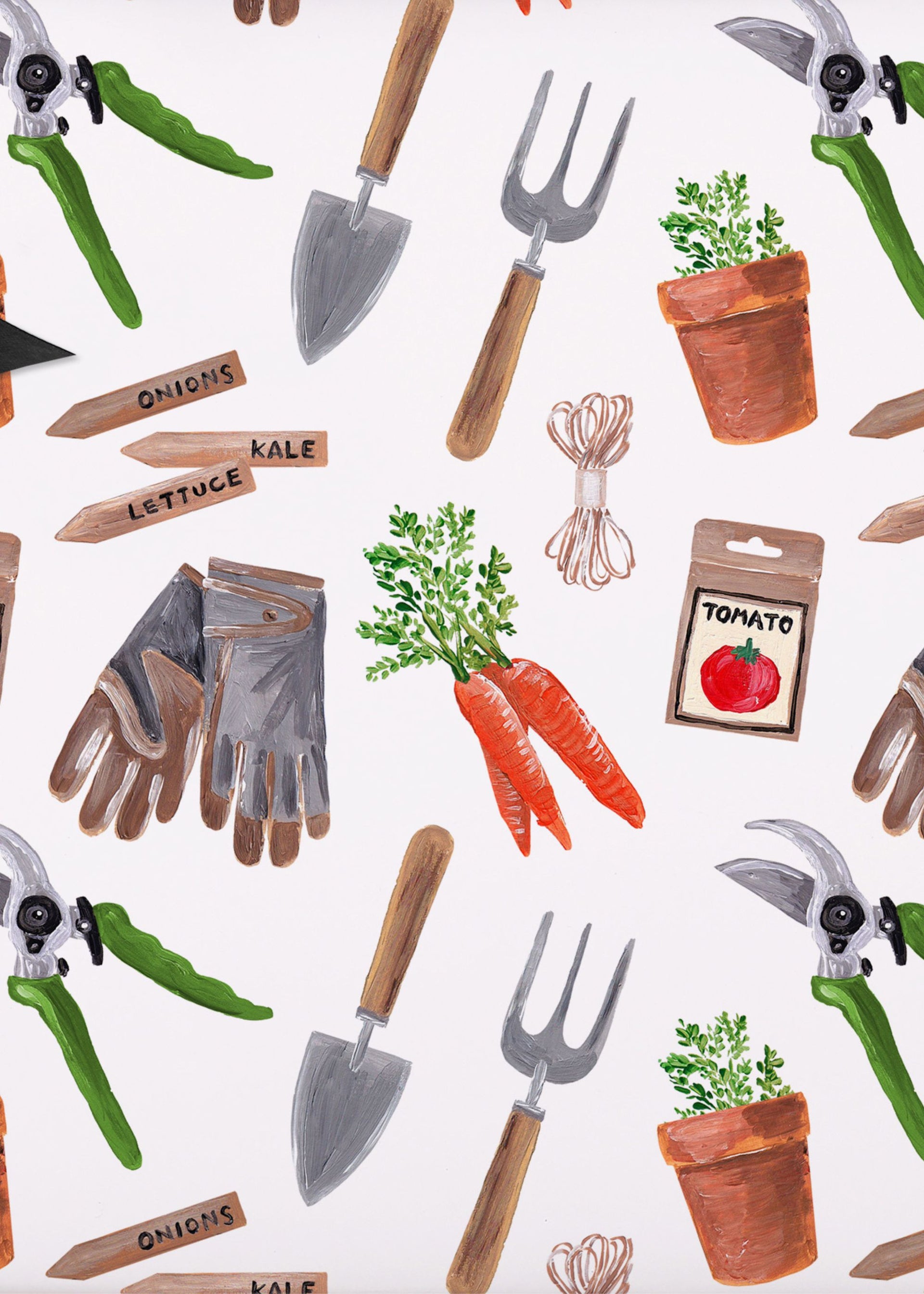 Vegetable Patch Wrapping Paper