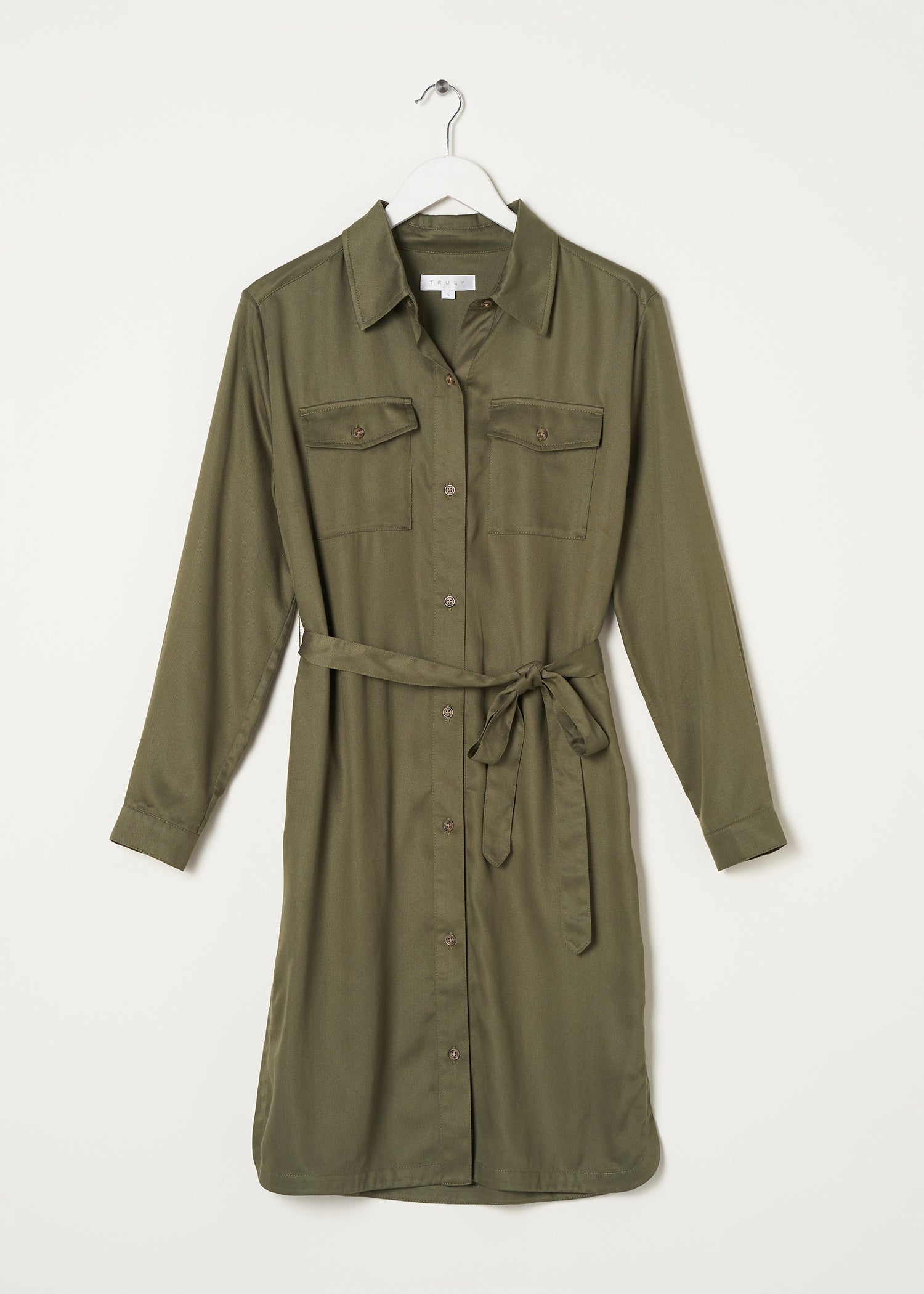 Khaki Shirt Dress