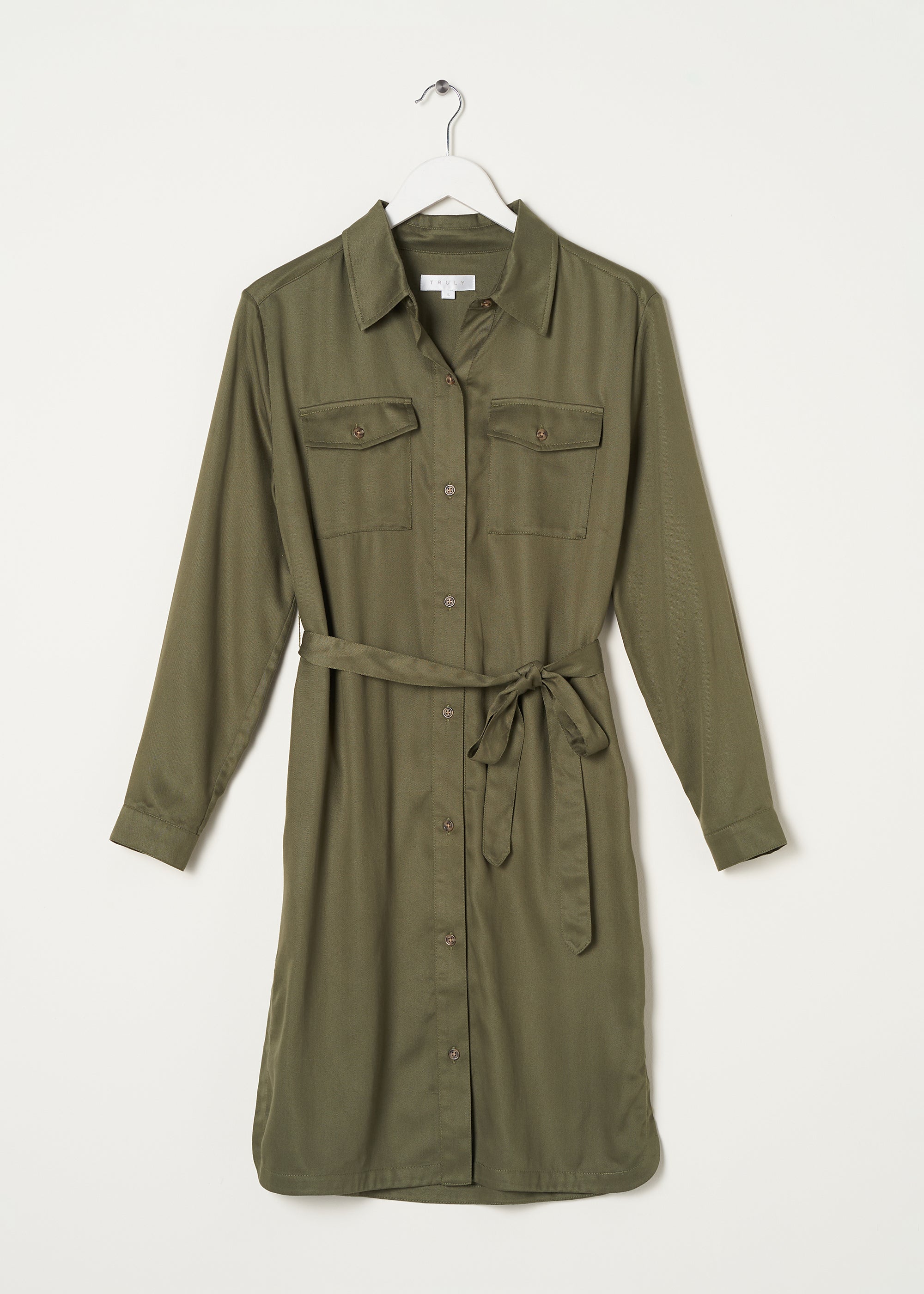 Khaki Shirt Dress