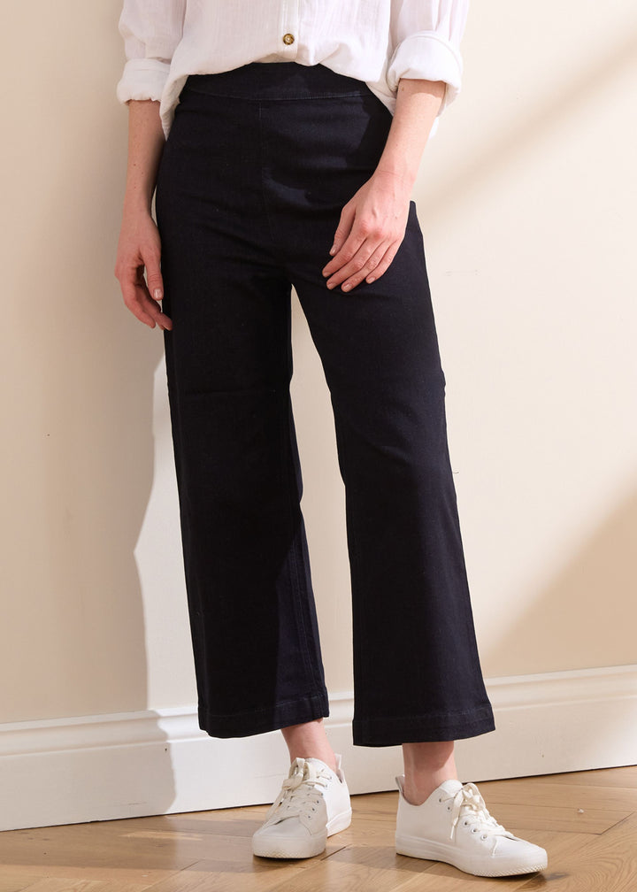 Truly Lifestyle Denim Culotte Trousers With Trainers