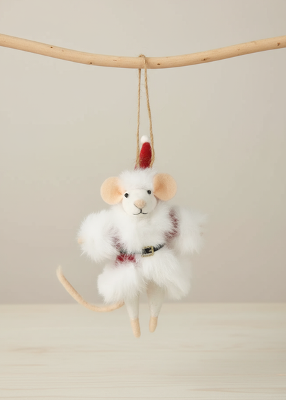 Truly Lifestyle Mrs Claus Christmas Mouse Decoration