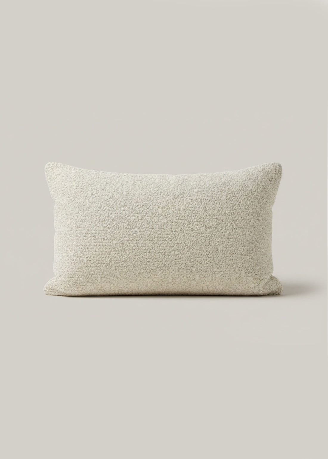 Boucle Ecru Rectangle Cushion