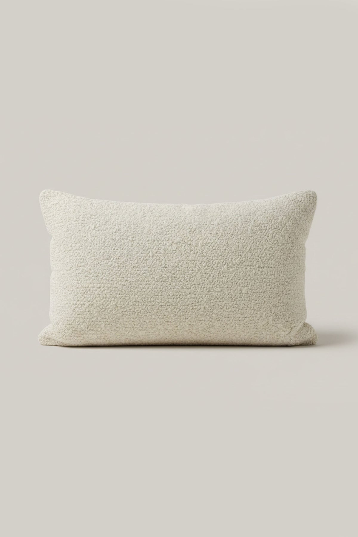 Boucle Ecru Rectangle Cushion