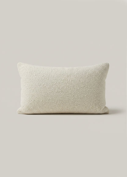 Boucle Ecru Rectangle Cushion