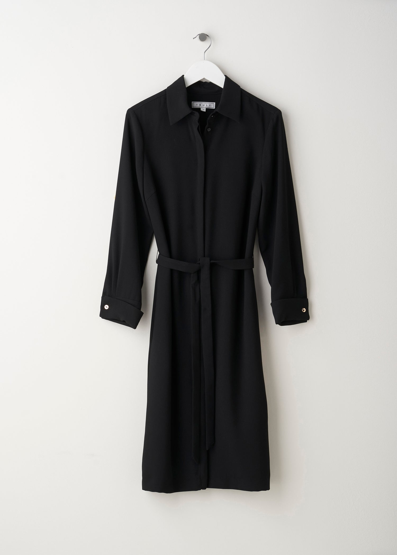 Black Shirt Dress | Easy Elegance Workwear Staple | Truly UK Black Shirt Dress | Easy Elegance Workwear Staple | Truly UK