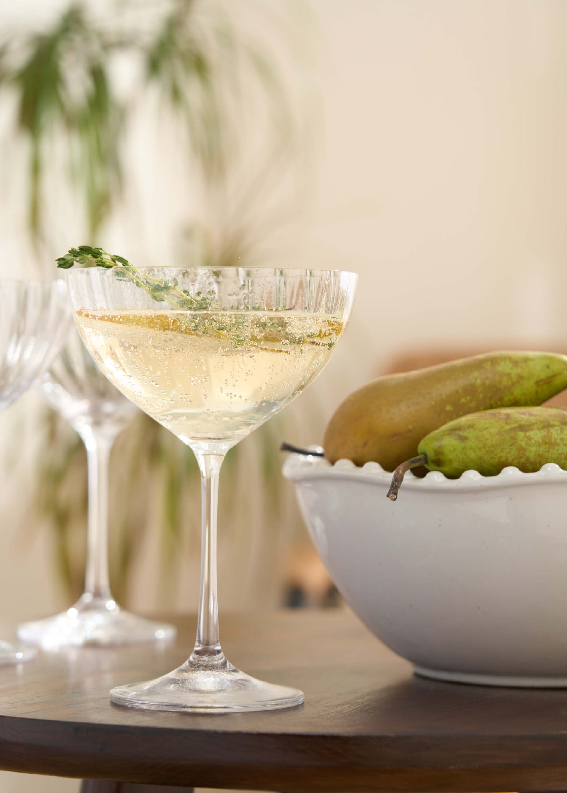 Set 4 Fluted Champagne Coupes