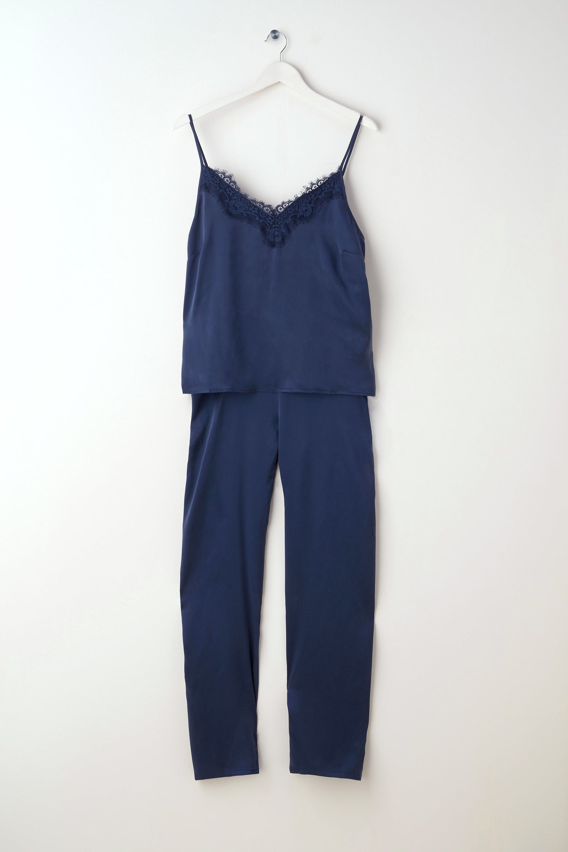 Midnight Silk Cami Trouser Set