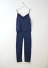 TRULY LIFESTYLE MIDNIGHT BLUE SILK CAMISOLE AND TROUSERS ON HANGER