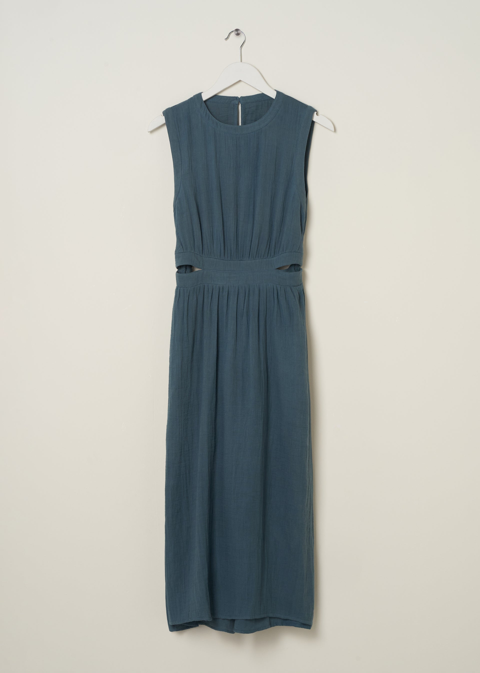 Cotton Cheesecloth Midi Dress