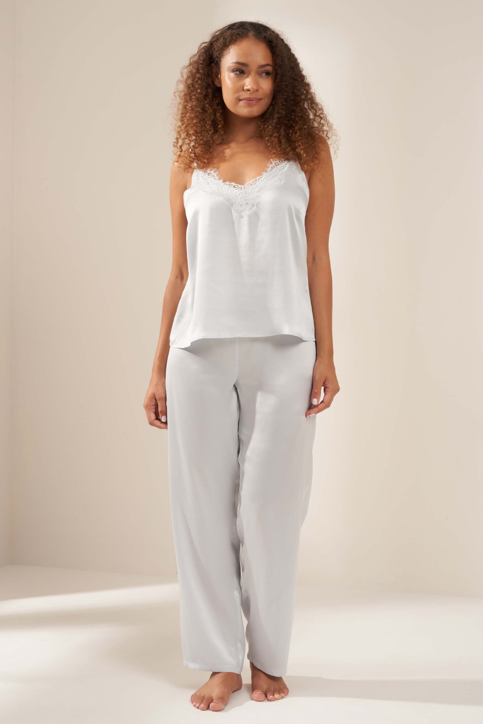 Dusty Silk Cami Trouser Set