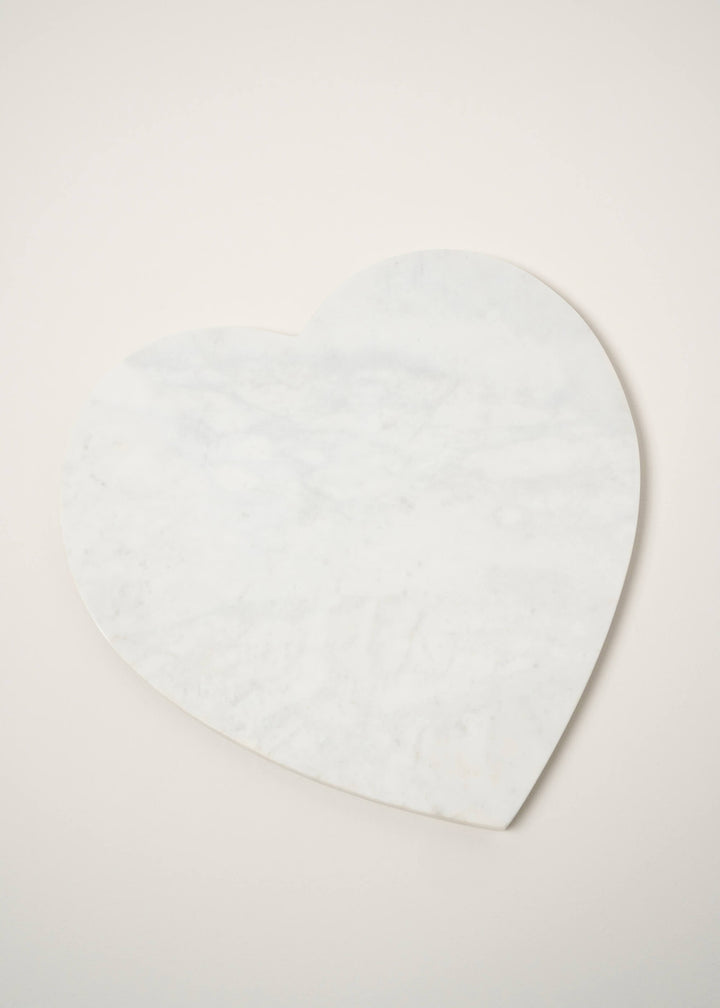 WHITE-MARBLE-SHAPED-HEART-SERVING-BOARD | TRULY LIFESTYLE