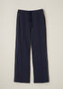 NAVY BLUE BAMBOO WIDE LEGGED JOGGING BOTTOM | TRULY LIFESTYLE