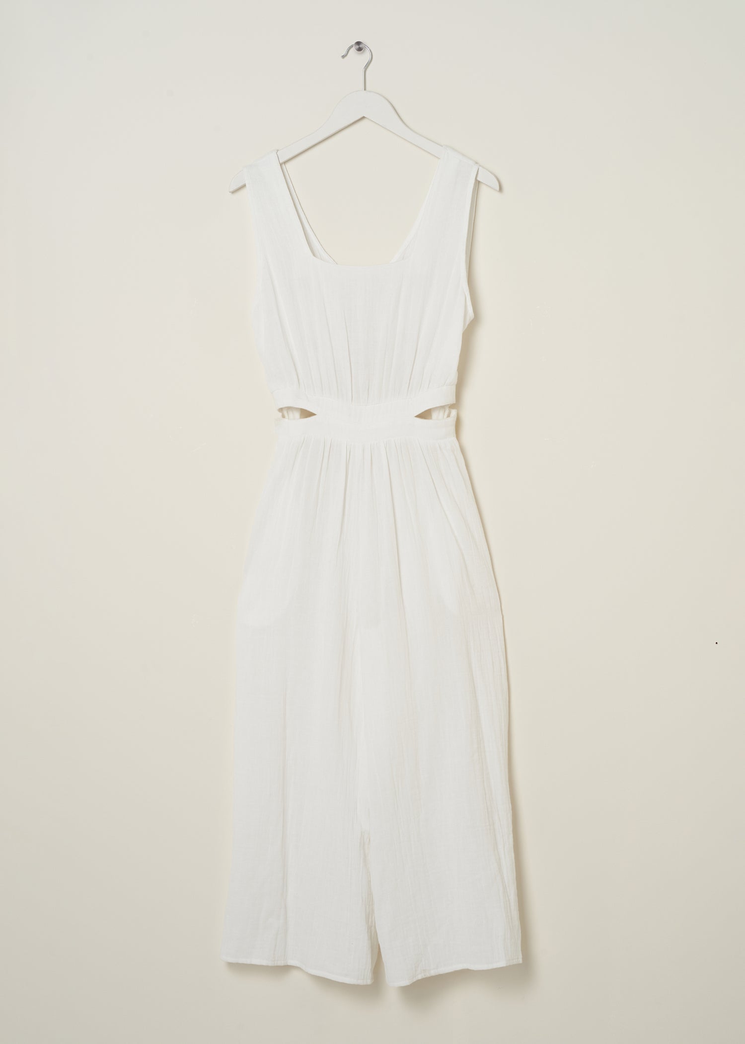 TRULY LIFESTYLE WOMENS WHITE CHEESECLOTH JUMPSUIT ON HANGER