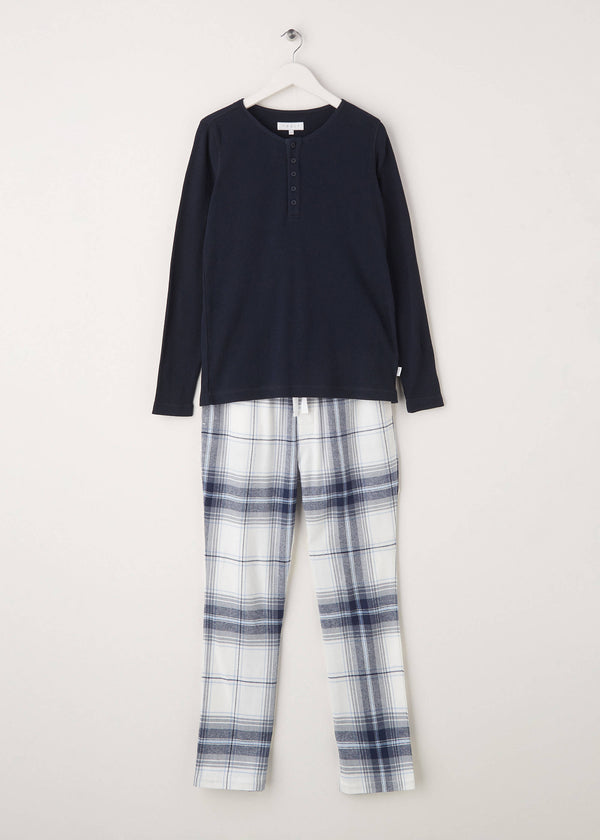 Unisex Navy Pyjama Set On Hanger | Truly Lifestyle