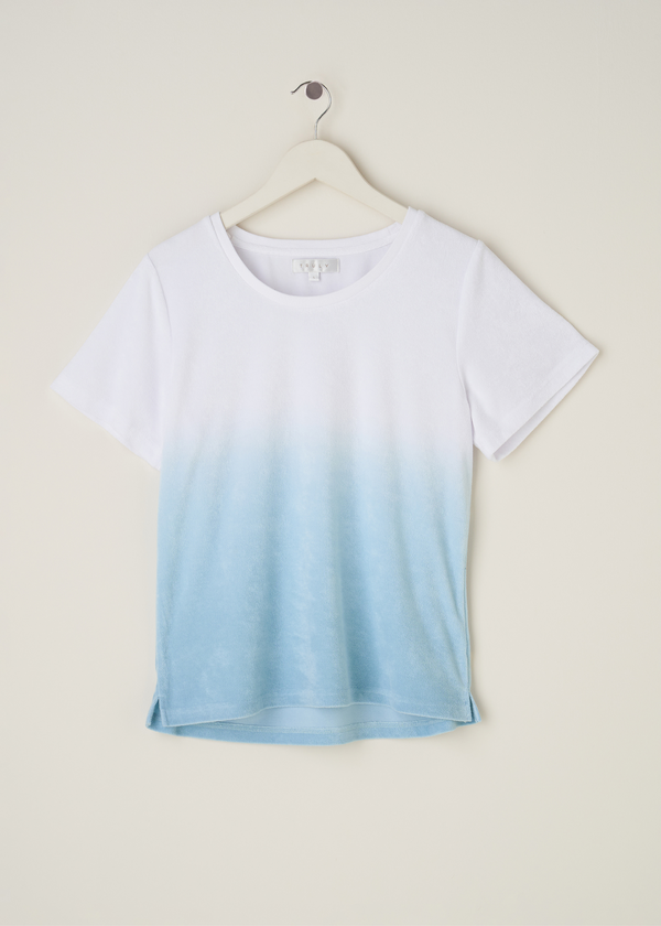 Womens Terry Ombre Blue TShirt | Truly Lifestyle