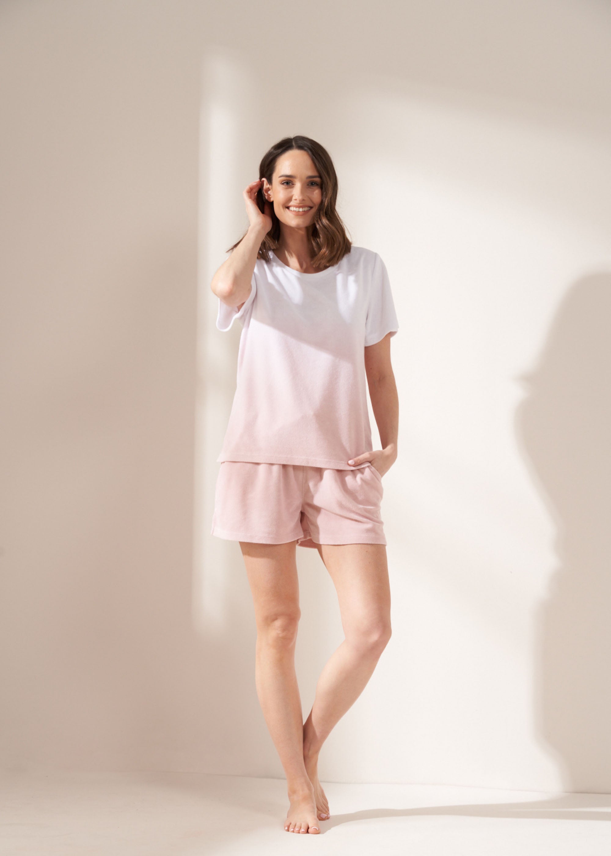 Blush Ombre Terry Tee | Womens Loungewear | Truly Lifestyle