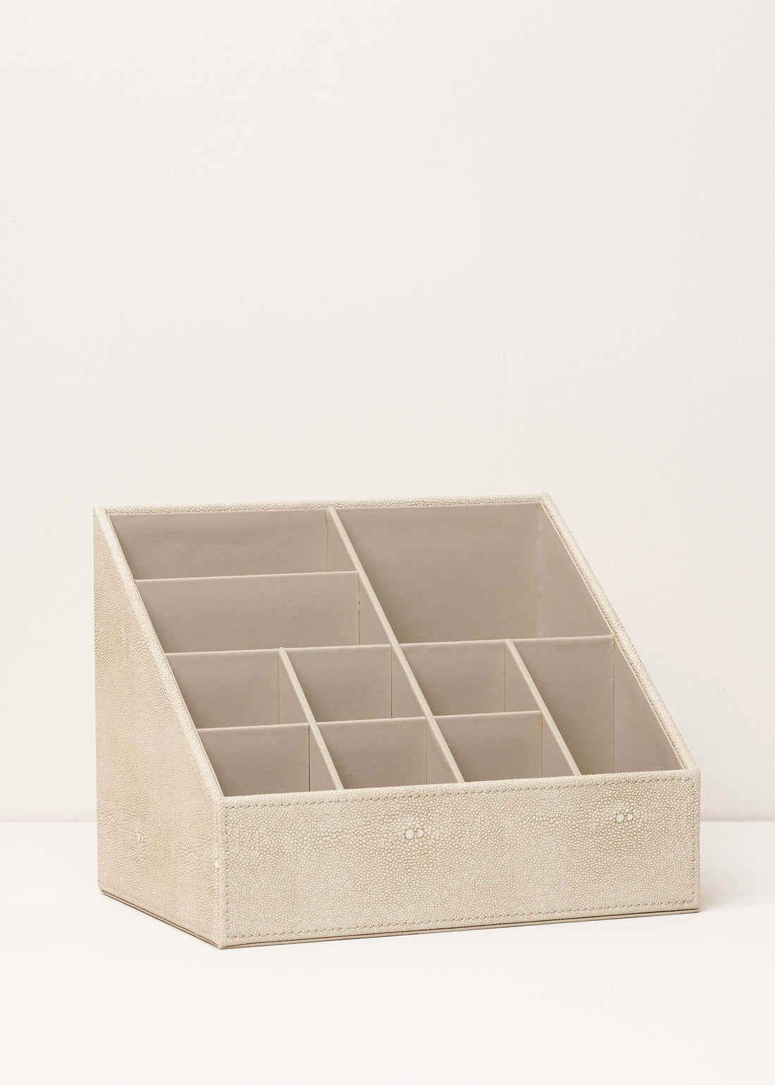 Cream Faux Shagreen Make Up Holder | Truly Lifestyle