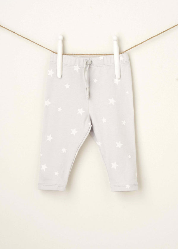 GREY STAR PRINT BABY LEGGINGS | TRULY LIFESTYLE