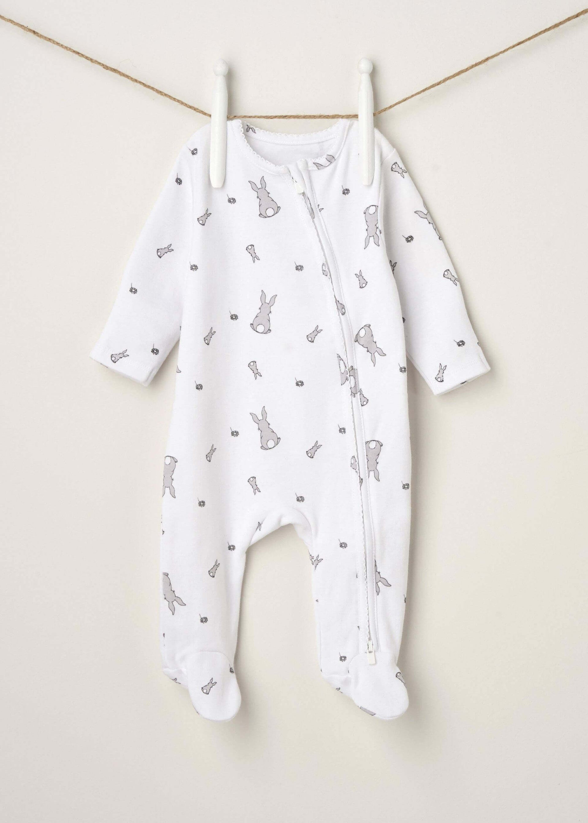 Bunny Print Grow Without Collar